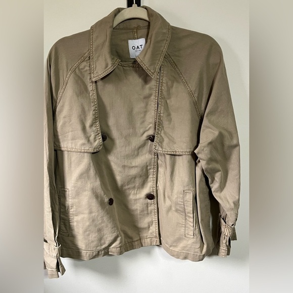 Oat New York Tan Jacket Sz Med - Picture 2 of 8